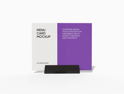 Reference view of menu cards, style E61773.