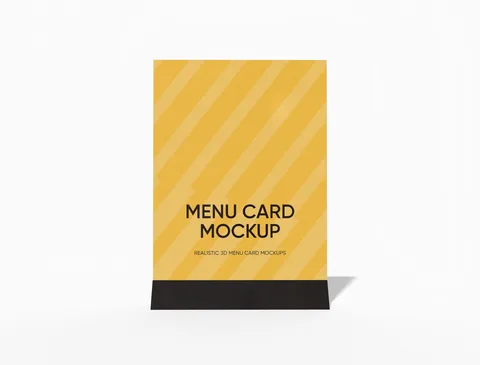 Reference view of A5 menu cards, style E61775.