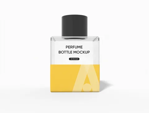 Reference view of square bottles, style E61821.