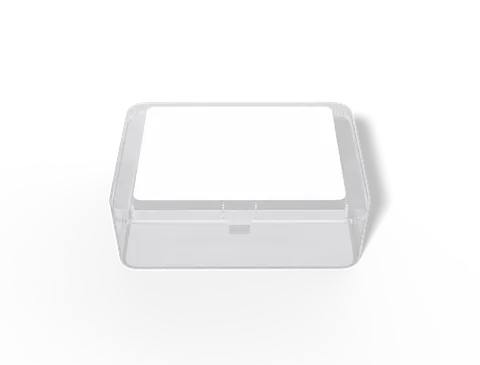 Reference view of plastic containers, style E61829.