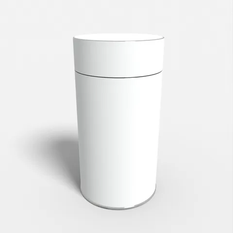 Reference view of cylindrical metal containers, style E61833.