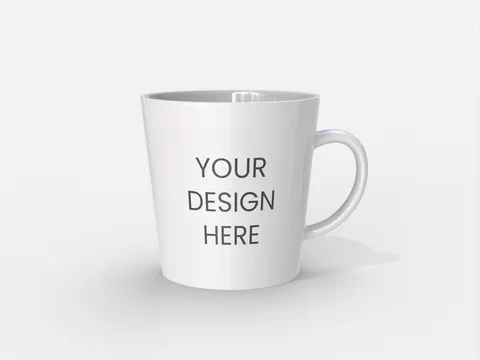 Reference view of printed coffee mugs, style E61838.