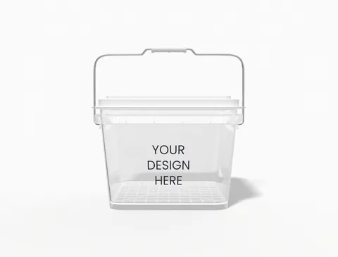 Reference view of plastic containers, style E61841.