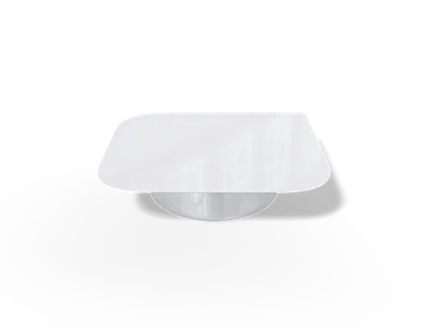 Reference view of portion pots with sealing lids, style E61842.