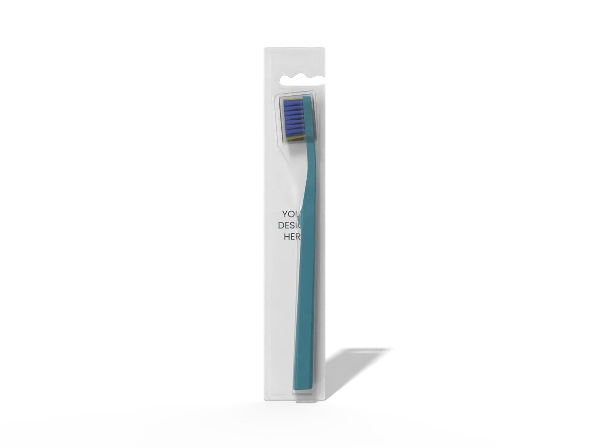 Reference view of toothbrush blister packaging, style E61860.